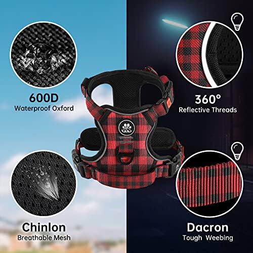 NESTROAD Dog Harness for Small Sized Dog, No Pull Dog Vest Harness Set - Image 2