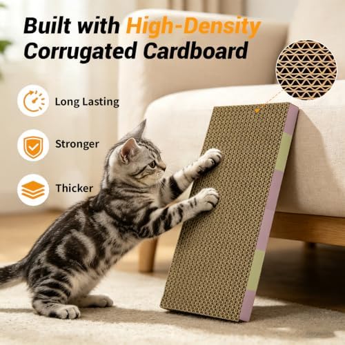 5-Pack Reversible Cat Scratcher Pad, Durable Scratching Board - Image 6