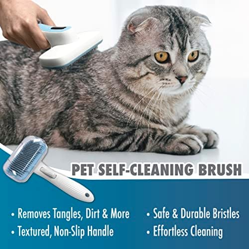 Pet Slicker Brush – Self Cleaning Brush - Image 2