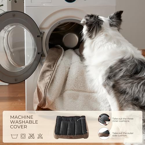 XL Pro Extra Thick Orthopedic Bolster Dog Bed - Image 6
