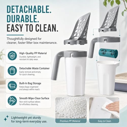 3 in 1 Cat Scoop Integrated Shovel Bucket Litter Scooper - Image 6