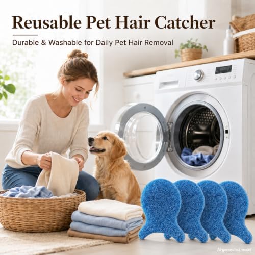 Pet Hair Remover for Laundry, Reusable 8 Pack Dog & Cat Hair Remover - Image 3
