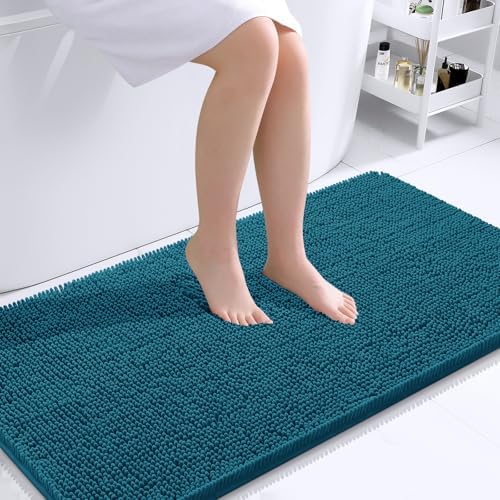 OLANLY Bathroom Runner Rugs 40x24, Extra Soft Absorbent Chenille Bath Rugs by OLANLY