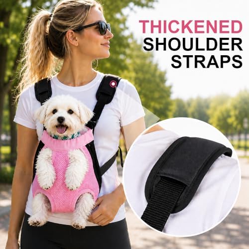 Inspack Dog Backpack Carrier/Cat Carrier, Adjustable Pet Front Carriers Travel - Image 2