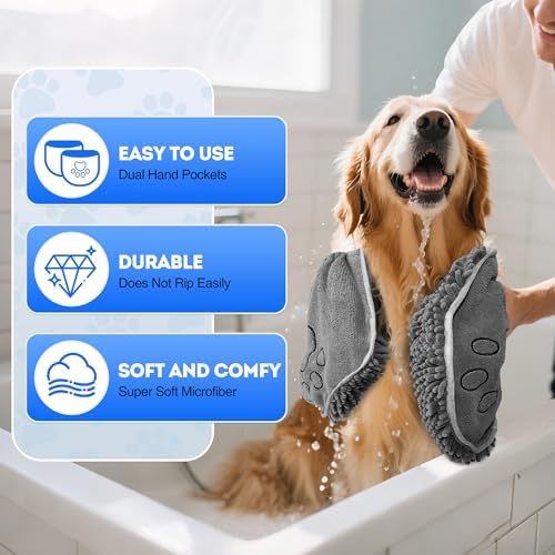 Doggy Dryer, Quick Dry Dog Towel, Microfiber Super Absorbent Dog Bath Towels - Image 5