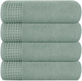GLAMBURG Ultra Soft 4 Pack Oversized Bath Towel Set 27x54 inches, 100% Cotton by GLAMBURG
