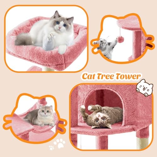 Sweetcrispy 44 Inch Cat Tree Tower - Image 4