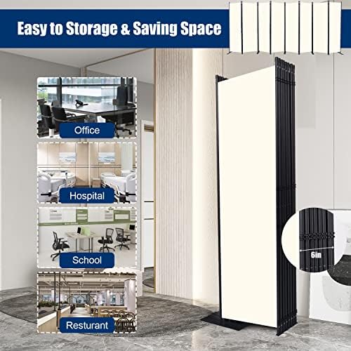 Room Divider 8 Panel-176''Wide, 6FT Room Dividers and Folding Privacy Screen - Image 4