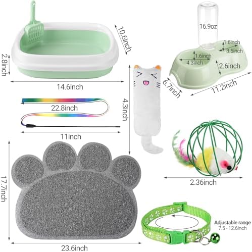 Tioncy 7 Pcs Kitten Litter Box Starter Kit - Image 2