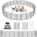 Dog Playpen Outdoor Dog Fence for Yard, 32inch 24 Panels Dog Pens Outside by Jhsomdr