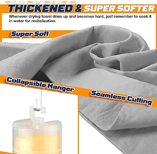 2 Pack Premium Shammy Towel for Car, Super Absorbent 26"x17" Chamois Towel - Image 4