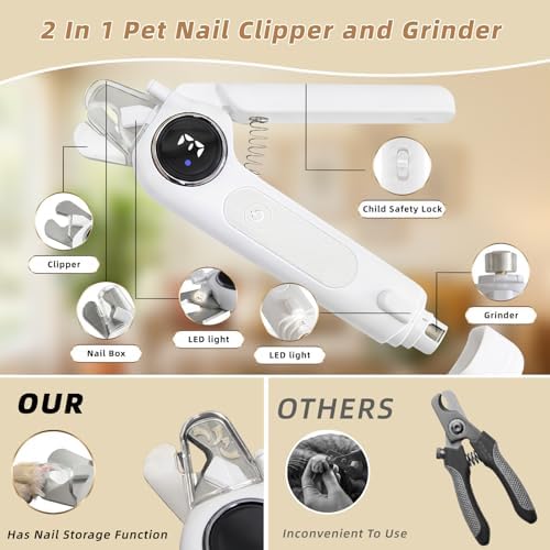 2-in-1 Quiet Electric Pet Nail Clipper & Grinder - Image 5