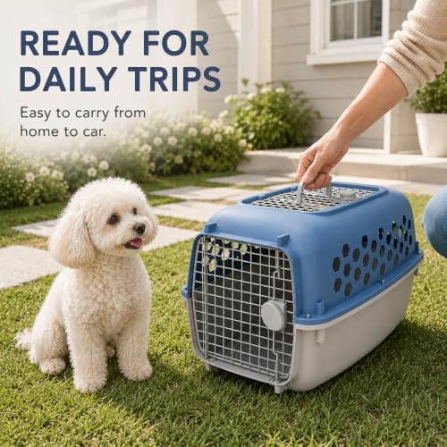 Hard-Sided Pet Carrier for Dogs and Cats, Pet Travel Kennel for Small Dogs - Image 3