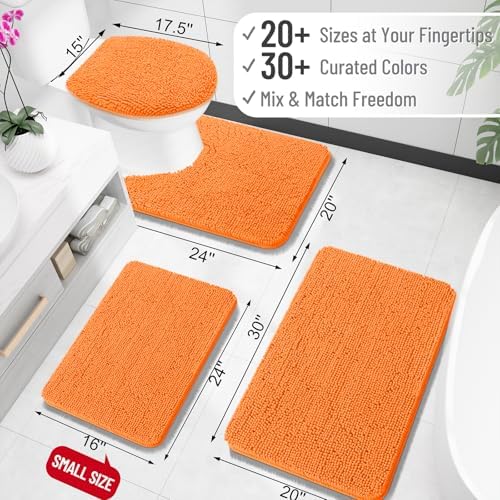 OLANLY Bathroom Rugs 30x20, Extra Soft Absorbent Chenille Bath Rugs - Image 2