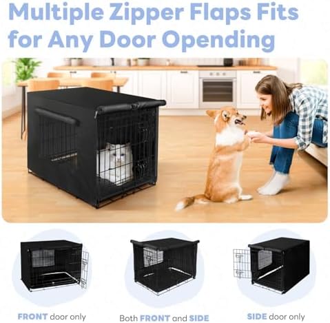 Seiyierr Dog Crate Cover, 30 Inch Dog Kennel Cover - Image 2