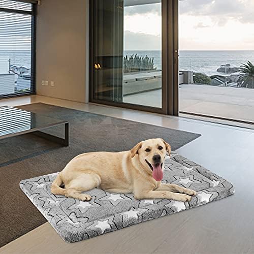 EMPSIGN Dog Crate Pad for 42"x28" Dog Crate, Star Pattern/Grey - Image 4