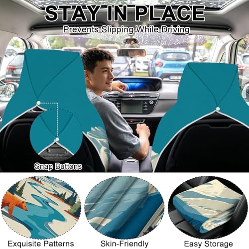 2 Pack Car Towels Seat Cover - Image 4