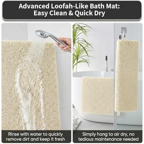 Square Shower Mat Non Slip, 27 x 27 Inch Anti Slip Shower Mats Without Suction - Image 6