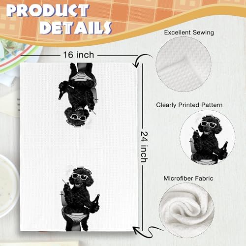 Dog Kitchen Towels Decor Set of 2 - Image 6