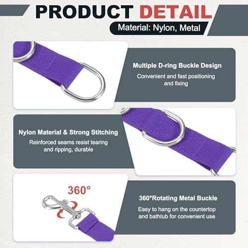 Pet Dog Grooming Loops, Adjustable Nylon Table Arm Extender Belly Strap - Image 3