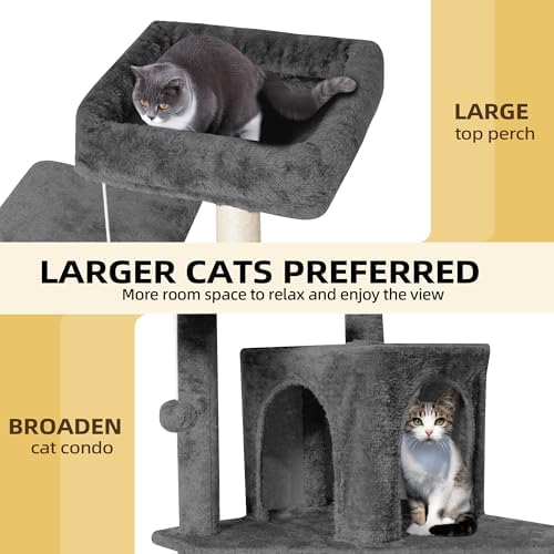 54inch Large Cat Tree Tower Condo - Image 3