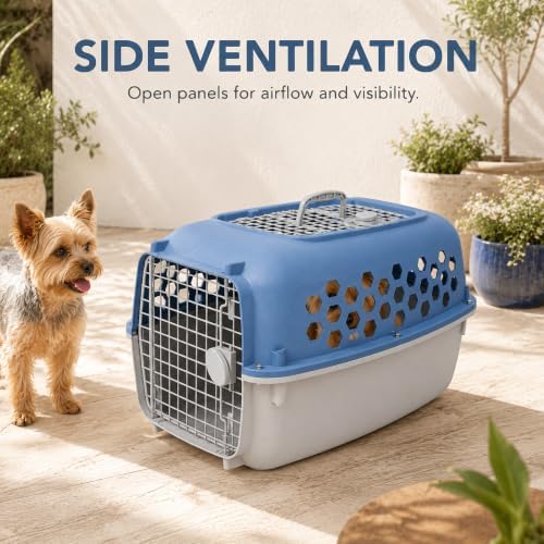 Hard-Sided Pet Carrier for Dogs and Cats, Pet Travel Kennel for Small Dogs - Image 7