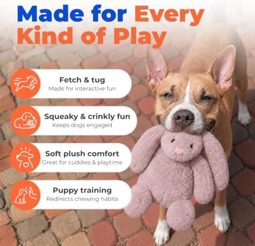 Best Pet Supplies Bunny Buddy Squeaky Plush Dog Toy - Image 3