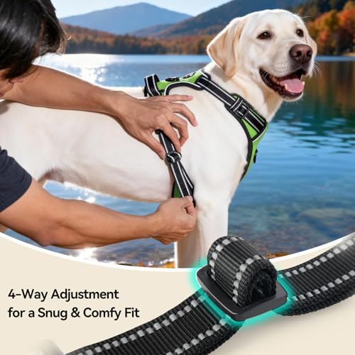 PHOEPET Reflective Dog Harness No Pull Large Breed Vest - Image 7