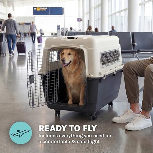 SportPet Airline Compliant X-LARGE 32.25" Travel Dog Kennel-Durable Plastic - Image 6