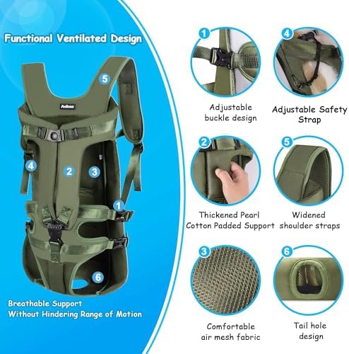 PetBonus Dog Front Carrier Backpacks, Legs Out Easy-fit Puppy Chest Carrier - Image 2