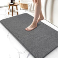 Upgraded Bath Mat 24x36Inch, Thin Bath Mats Rugs by HOMTEB