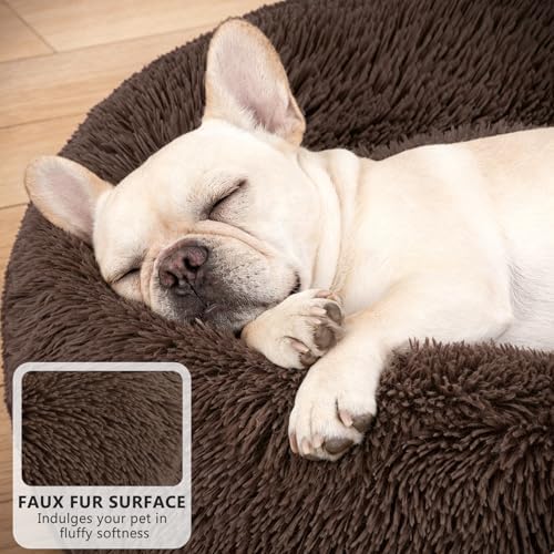 MIXJOY Orthopedic Dog Bed Comfortable Donut Cuddler Round Pet Beds Ultra Soft - Image 3