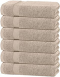 White Classic Wealuxe Taupe Bath Towels 24x50 Inch, Cotton Towel Set by WhiteClassic