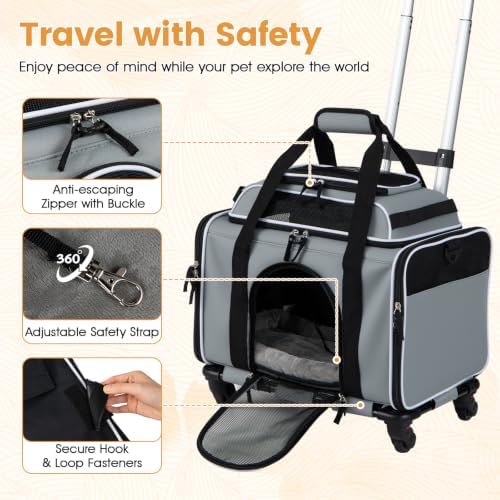 PETSITE Rolling Cat Carrier - Image 7