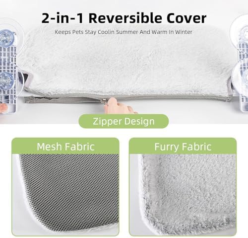 2PCS Replacement Cover for Cat Window Perch, L Size Cordless Cat Window Hammock - Image 3