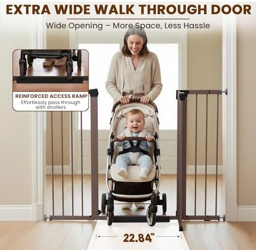 Mumeasy 36" Extra Tall Baby Gate - Image 3