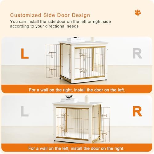 DWANTON 27" Dog Crate Furniture, Dog Kennel Indoor, - Image 4