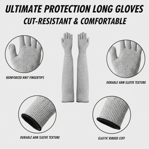 Cat Gloves Bite Proof, Cat Grooming Supplies, 15.74 in Cat Mittens to Prevent - Image 3