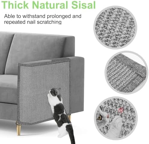 Cat Scratch Couch Protector, 23.6" L*19.7" W Scratching Furniture Protector Pad - Image 3