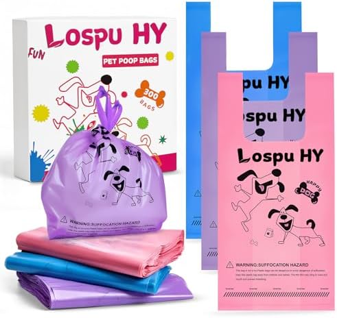 Poop Bags for Dogs, Extra Thick Leak Proof Pet Waste Bag for Puppy Walking and by Unknown