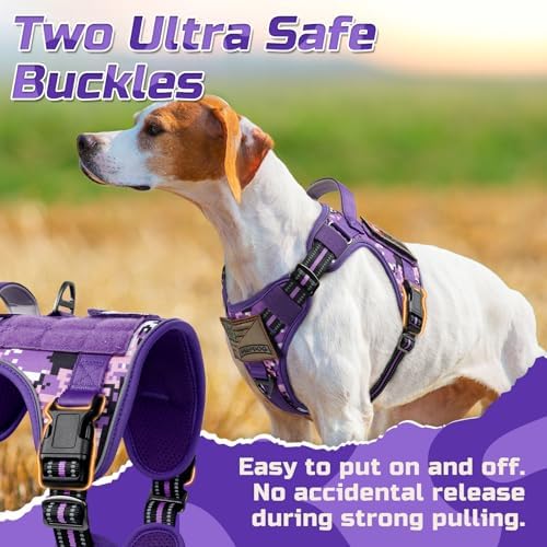 rabbitgoo Tactical Dog Harness for Small, No Pull Military Service Vest - Image 3