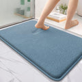 OLANLY Thick Memory Foam Bathroom Rugs 35x24, Absorbent Bath Mat, Airy Blue by OLANLY
