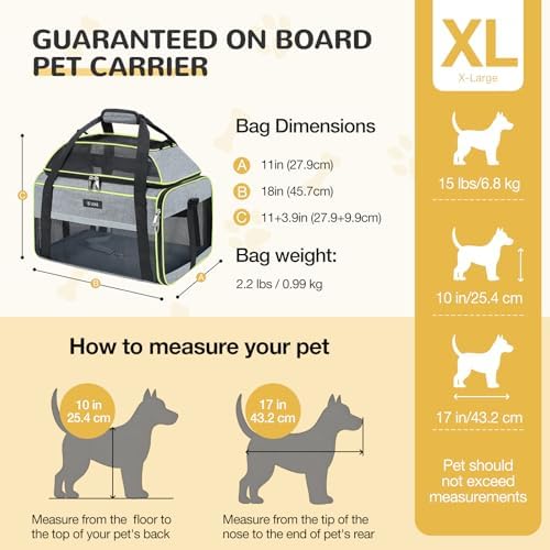 Lekereise Top-Expandable Pet Carrier 18x11x11Inch Delta American United Airline - Image 3