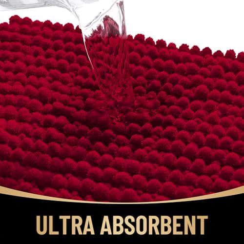 OLANLY Thick Chenille Bathroom Runner Rugs 44x24, Absorbent Bath Mat - Image 3