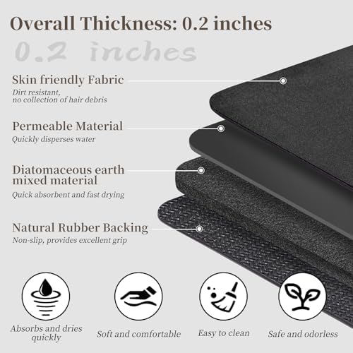 Long Bath Rugs 59x17-Diatomaceous Earth Bath Mats - Image 5