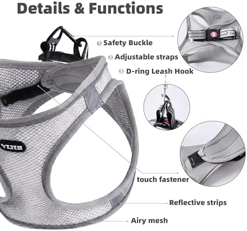 ROYPET Step-in Air Dog Harness, All Weather Mesh Step in Vest Harness - Image 6