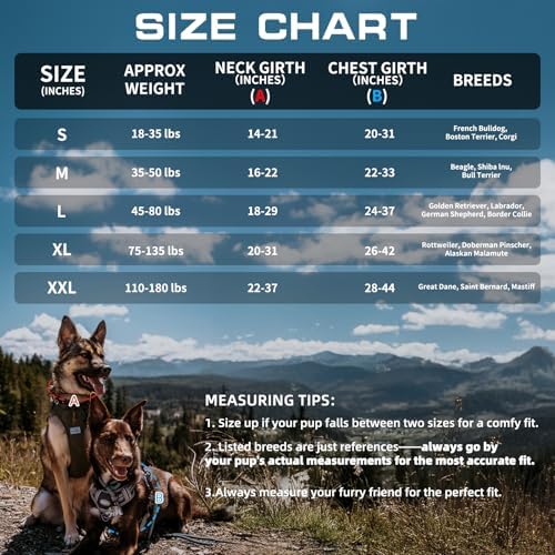 AUROTH Tactical Dog Harness Medium Sized Dog No Pull Adjustable Dog Vest - Image 6