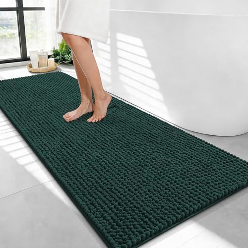 OLANLY Thick Chenille Bathroom Runner Rugs Mats 47x24 by OLANLY