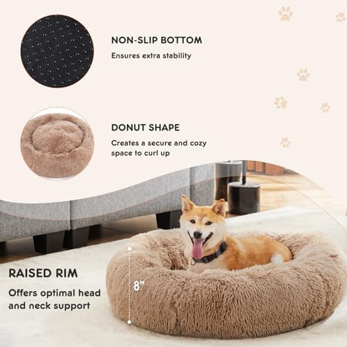 NEWBULIG 30.7x30.7 Inch Donut Dog Bed - Image 4