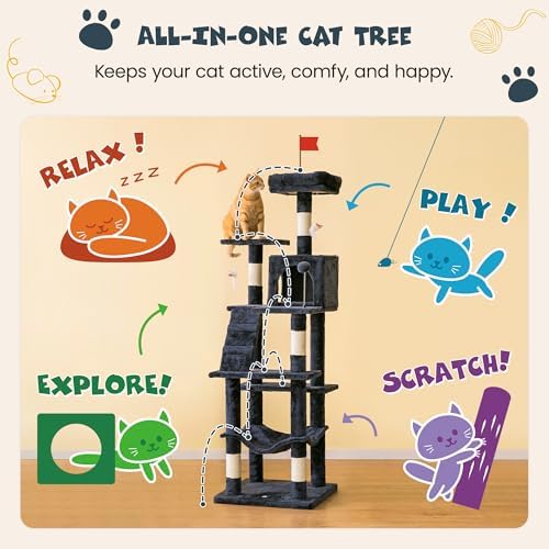 MWPO 63.8 inches Multi-Level Cat Tree - Image 3